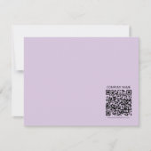 Create a QR Code | Pale Lavender Violet ノートカード (正面)