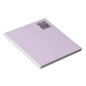 Create a QR Code | Pale Lavender Violet ノートパッド (アングル)
