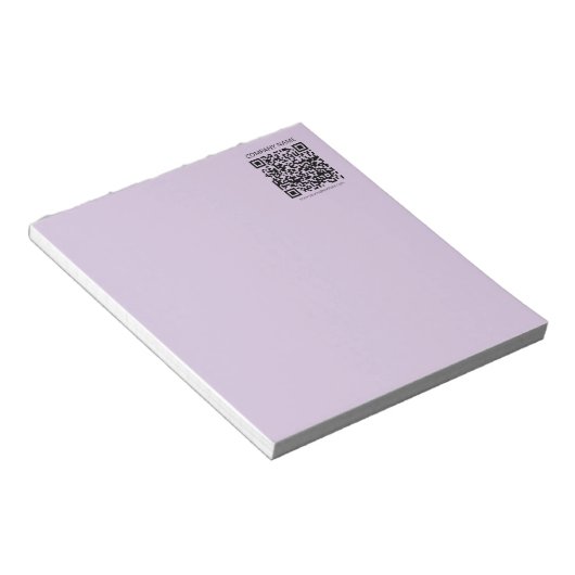 Create a QR Code | Pale Lavender Violet ノートパッド (アングル)