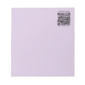 Create a QR Code | Pale Lavender Violet ノートパッド (正面)