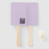 Create a QR Code | Pale Lavender Violet ハンドファン (正面&裏面)