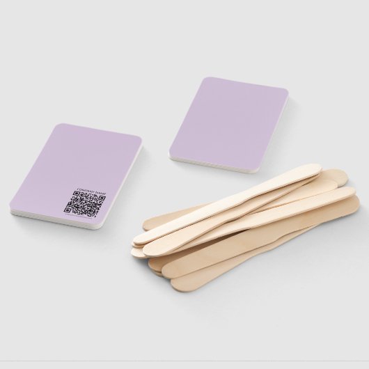 Create a QR Code | Pale Lavender Violet ハンドファン (組立なし)