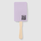 Create a QR Code | Pale Lavender Violet ハンドファン (正面)