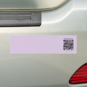 Create a QR Code | Pale Lavender Violet バンパーステッカー (車上)