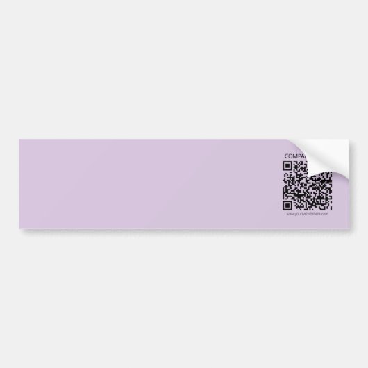 Create a QR Code | Pale Lavender Violet バンパーステッカー (正面)