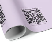 Create a QR Code | Pale Lavender Violet ラッピングペーパー (ロールコーナー)