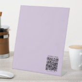 Create a QR Code | Pale Lavender Violet 台座サイン (インサイチュ)