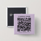 Create a QR Code | Pale Lavender Violet 缶バッジ (正面&裏面)