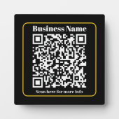 Create a scannable business QR code instantly フォトプラーク (正面)