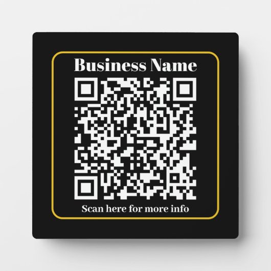 Create a scannable business QR code instantly フォトプラーク (正面)
