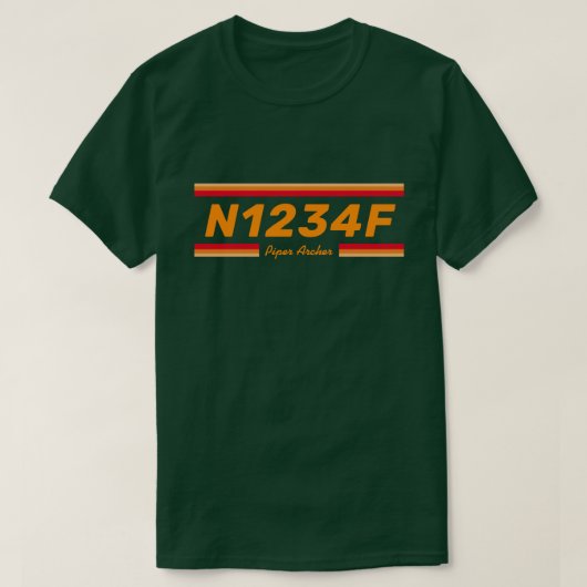 Create a Special Aircraft Number T-Shirt Tシャツ (デザイン正面)