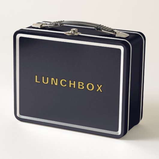 Create a Unique Lunchbox with Your Text メタルランチボックス (正面)