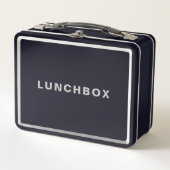 Create a Unique Lunchbox with Your Text メタルランチボックス (正面)