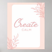 Create Calm Inspirational Quote Typography ポスター (正面)