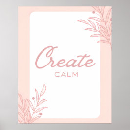 Create Calm Inspirational Quote Typography ポスター