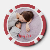 Create Custom Photo Home Tournament Game Night ポーカーチップ (裏面)