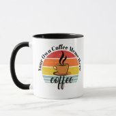 Create Custom Text Meme Mug - Personalized Coffee  マグカップ (左)