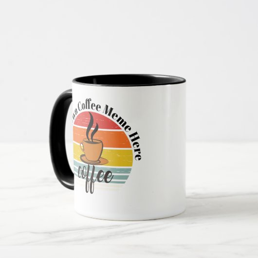 Create Custom Text Meme Mug - Personalized Coffee  マグカップ (正面左)