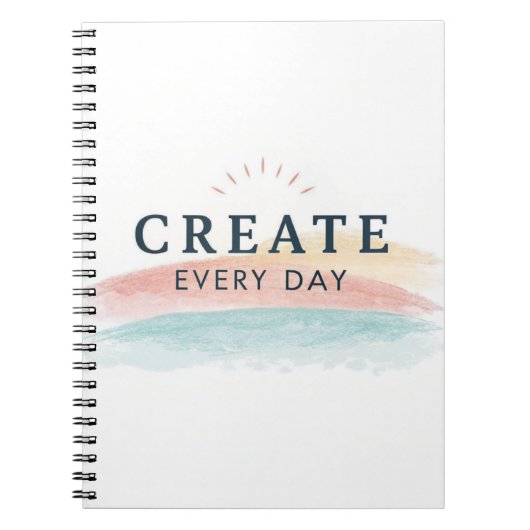 Create Every Day Journal – Minimal Design ノートブック (正面)