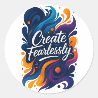 Create Fearlessly Sticker – Fearless Series ラウンドシール