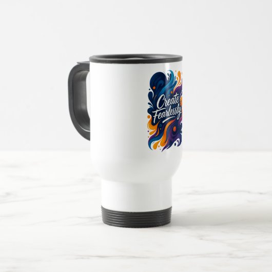 Create Fearlessly Travel Mug – Fearless Series トラベルマグ (正面左)