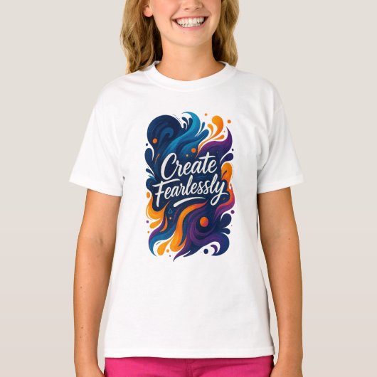 Create Fearlessly Travel Mug – Fearless Series Tシャツ (正面)