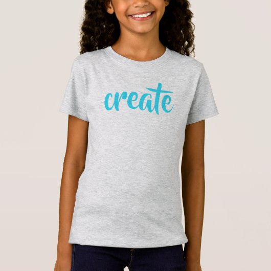 "Create" Girl's T-Shirt Tシャツ (正面)