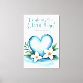Create in Me a Clean Canvas Art キャンバスプリント (正面)
