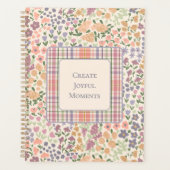 Create Joyful Moments Floral Plaid Planner プランナー手帳 (正面)