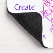 Create love peace happiness Mousepad マウスパッド (コーナー)