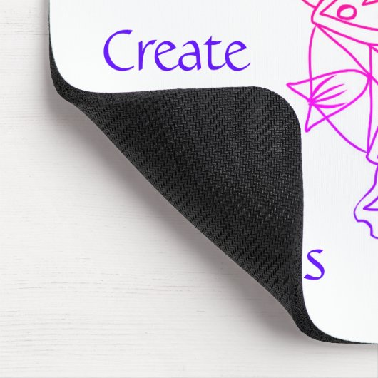 Create love peace happiness Mousepad マウスパッド (コーナー)