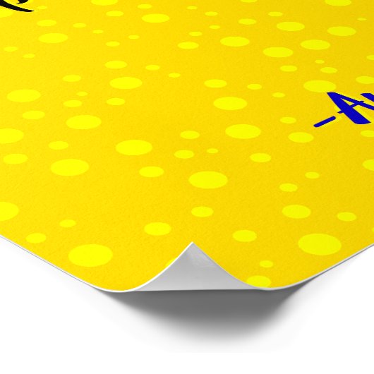 Create Luxury Black and Gold Quote  ポスター (角)