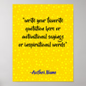 Create Luxury Black and Gold Quote  ポスター (正面)