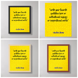 Create Luxury Black and Gold Quote  ポスター