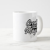 Create Magic With Effort - Inspiring Art ジャンボコーヒーマグカップ (正面右)