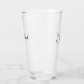 Create Modern Typography Monogrammed Beer Glass タンブラーグラス (左)