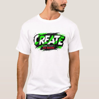Create No Limits Toxic Green Urban Camo Tシャツ