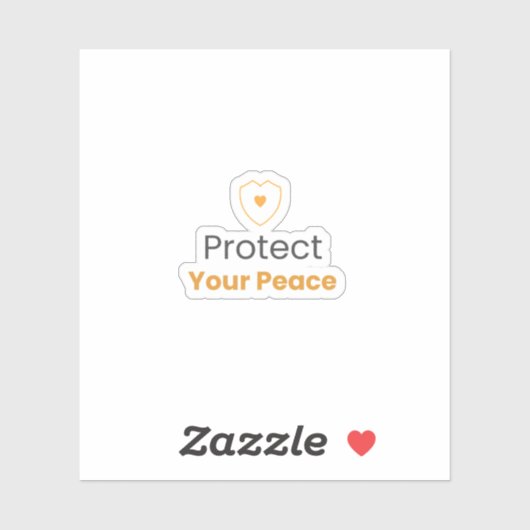 Create Product 3 (Sticker) for Protect Your Peace シール (シート)