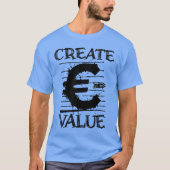 Create Value Typography – Minimal Luxury Streetwea Tシャツ (正面)