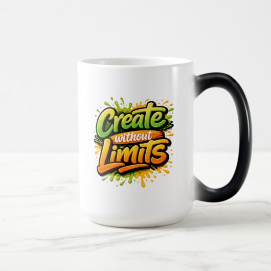 Create Without Limits Motivational Art モーフィングマグカップ (右)