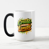 Create Without Limits Motivational Art モーフィングマグカップ (左)