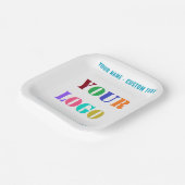 Create Your Business Branded Paper Plates Template ペーパープレート (傾斜あり)