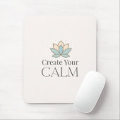 Create Your Calm Minimal Motivational Mouse Pad マウスパッド (マウス)