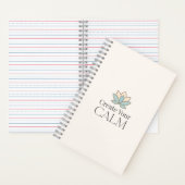Create Your Calm Minimal Motivational Notebook ノートブック (内側)