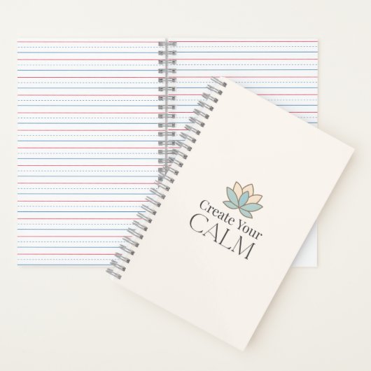 Create Your Calm Minimal Motivational Notebook ノートブック (内側)