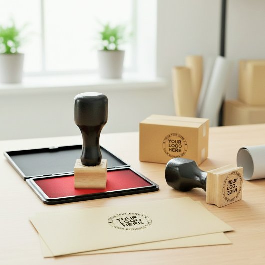 Create Your Custom Logo & Script Font Text ラバースタンプ