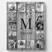 Create Your Custom Photo Collage Rustic Farmhouse フォトプラーク (正面)