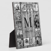 Create Your Custom Photo Collage Rustic Farmhouse フォトプラーク (側面)