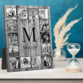 Create Your Custom Photo Collage Rustic Farmhouse フォトプラーク (側面)