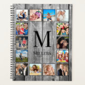 Create Your Custom Photo Collage Rustic Farmhouse プランナー手帳 (正面)